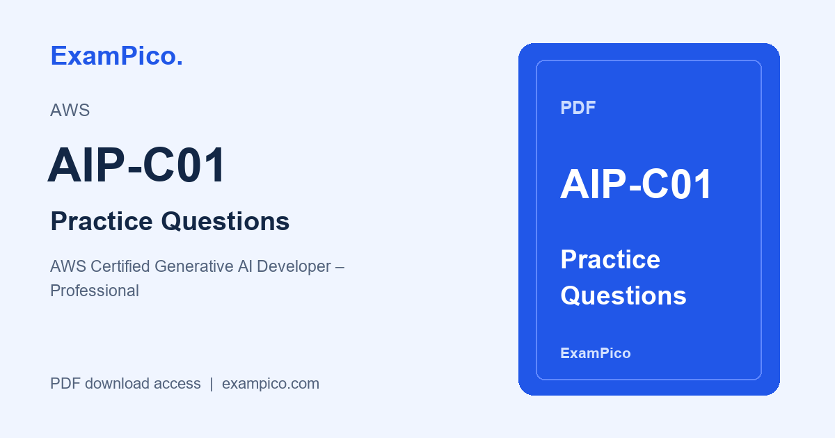 AIP-C01 PDF 練習問題