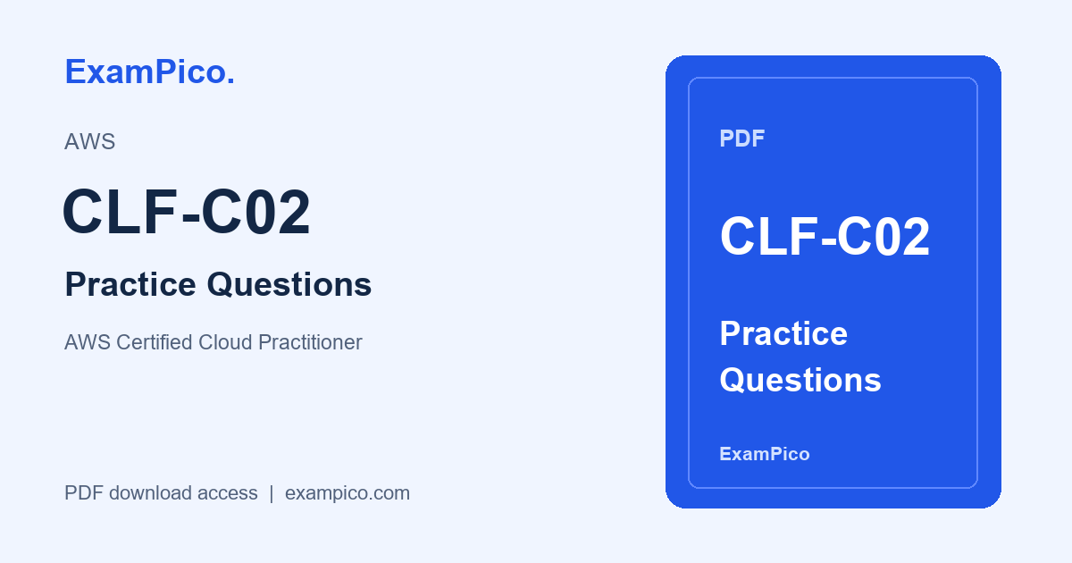 CLF-C02 PDF 練習問題