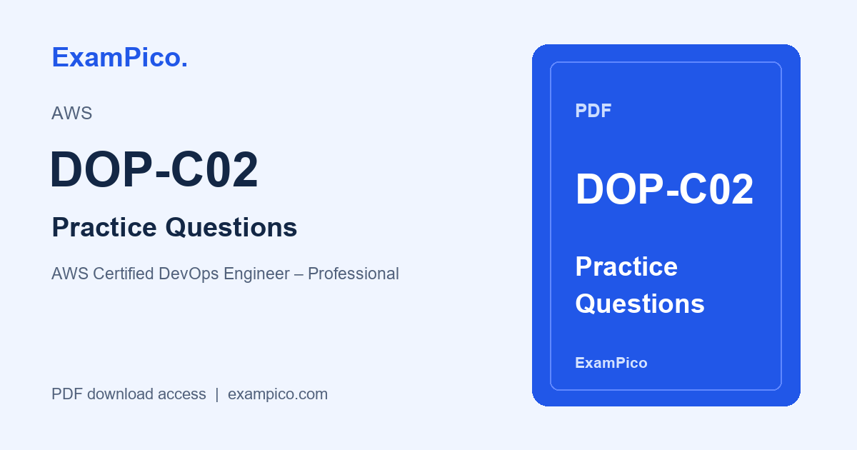 DOP-C02 PDF 練習問題