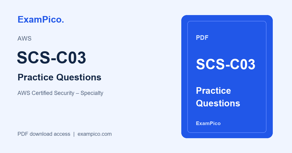 SCS-C03 PDF 練習問題