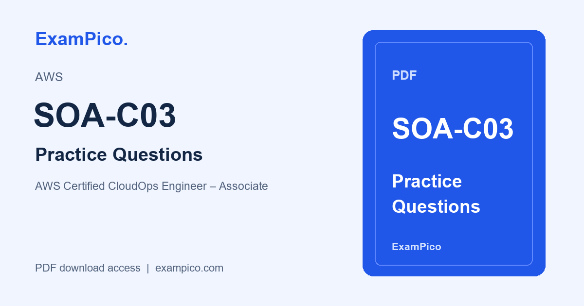 SOA-C03 PDF 練習問題