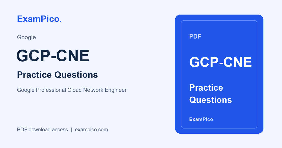 GCP-CNE PDF 練習問題
