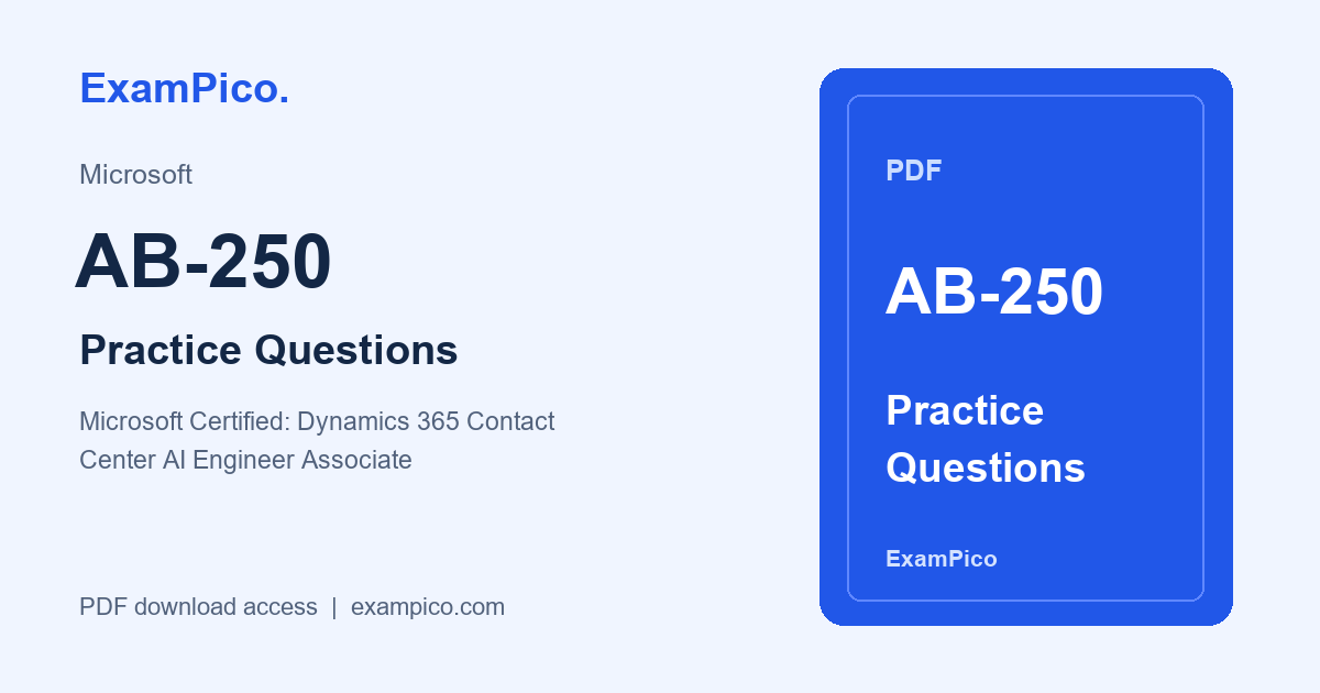 AB-250 PDF 練習問題